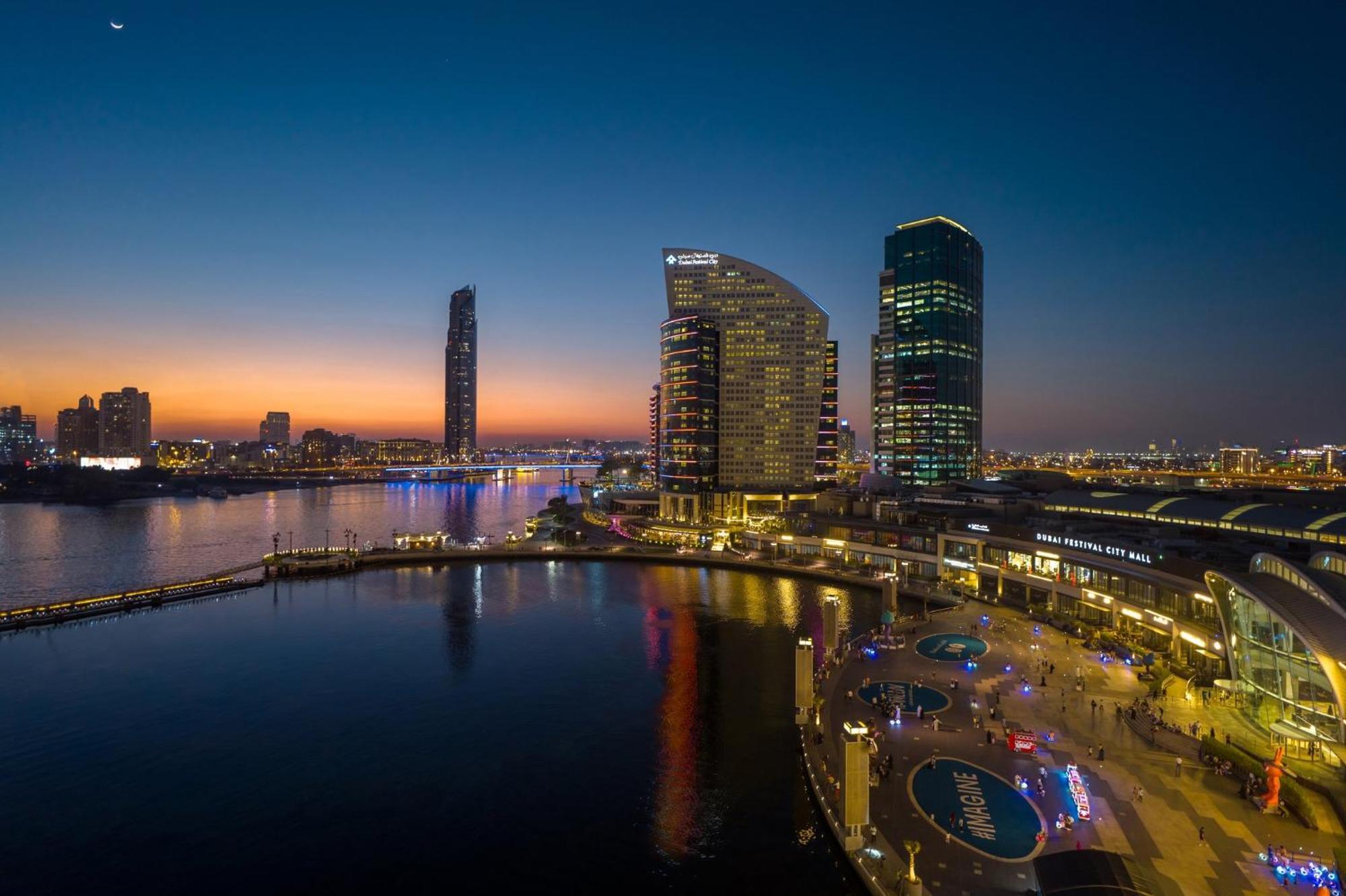Intercontinental Dubai Festival City By Ihg Ngoại thất bức ảnh Marina skyline